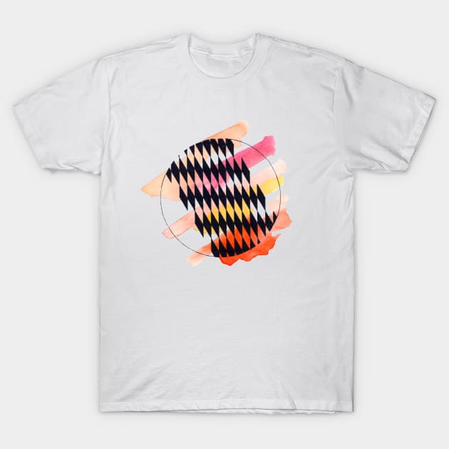 Checkered Watercolor T-Shirt by rossjdesigns